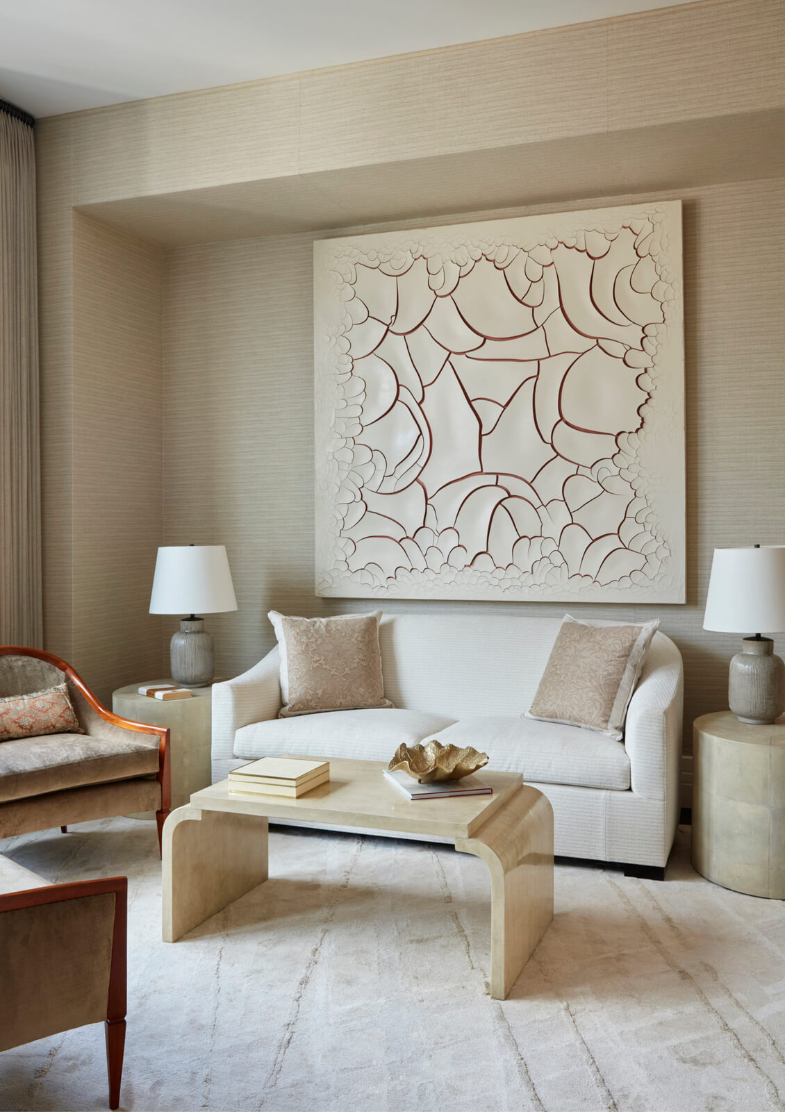 Living room in bright colors