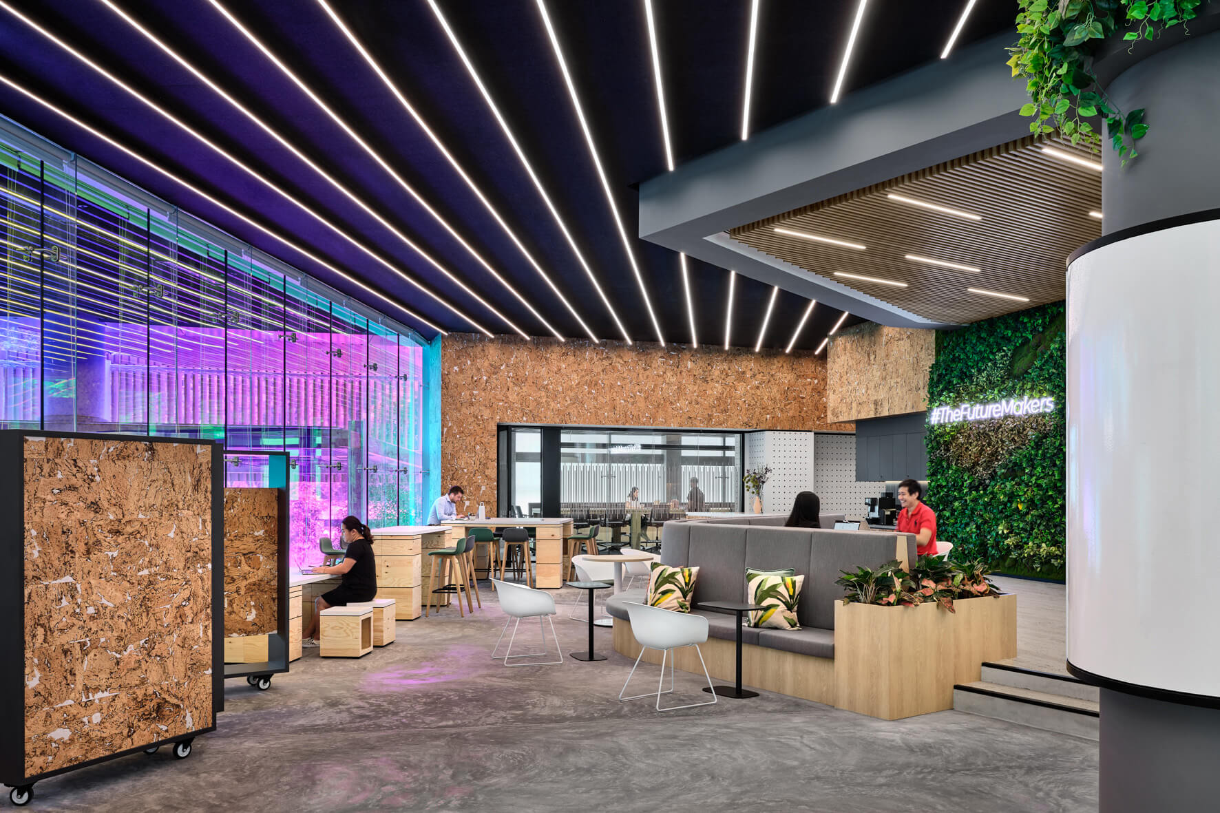 Innovative and modern open space office