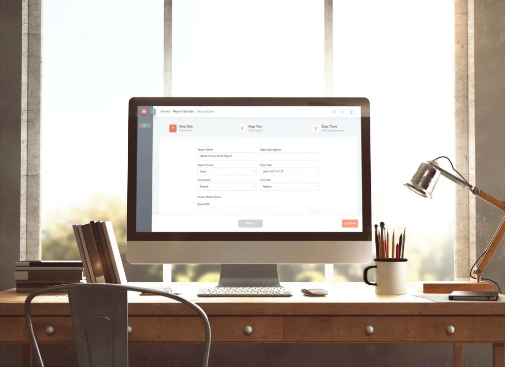Computer monitor with Studio Designer application
