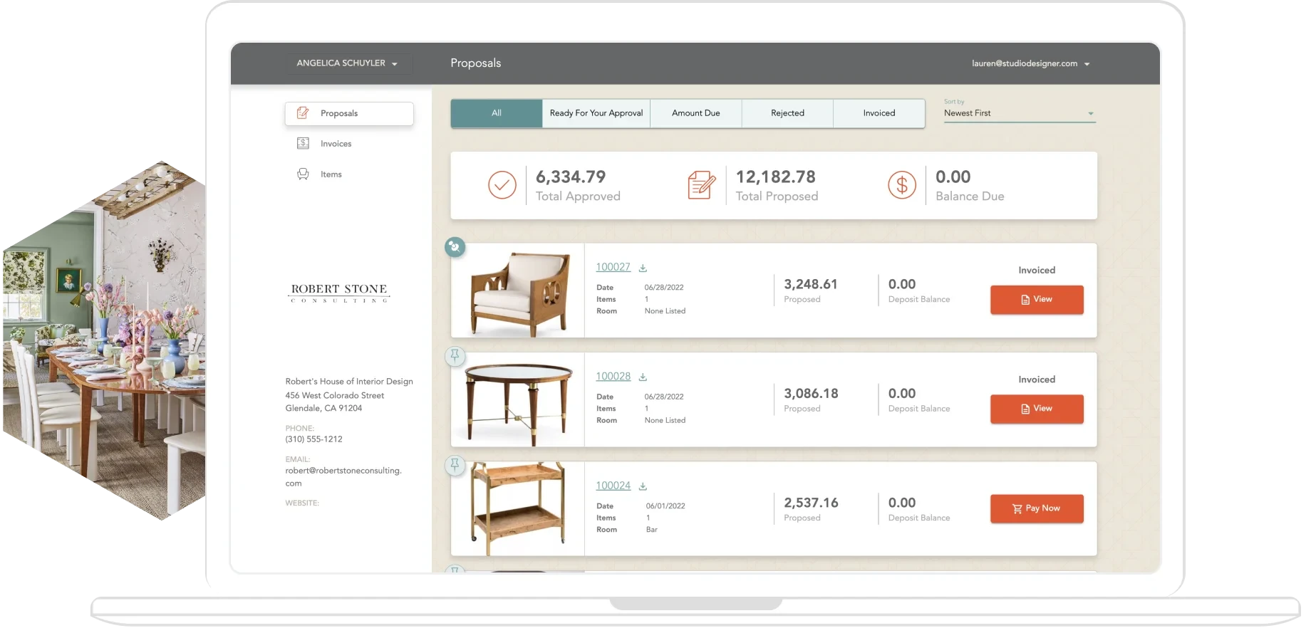 Studio Designer application screenshot