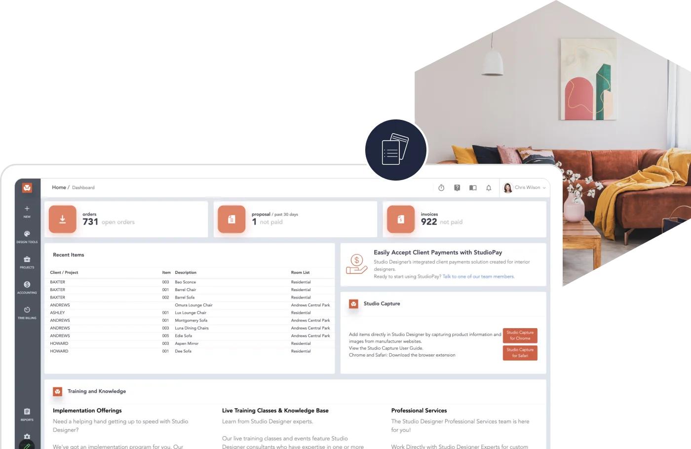 The Studio Designer application