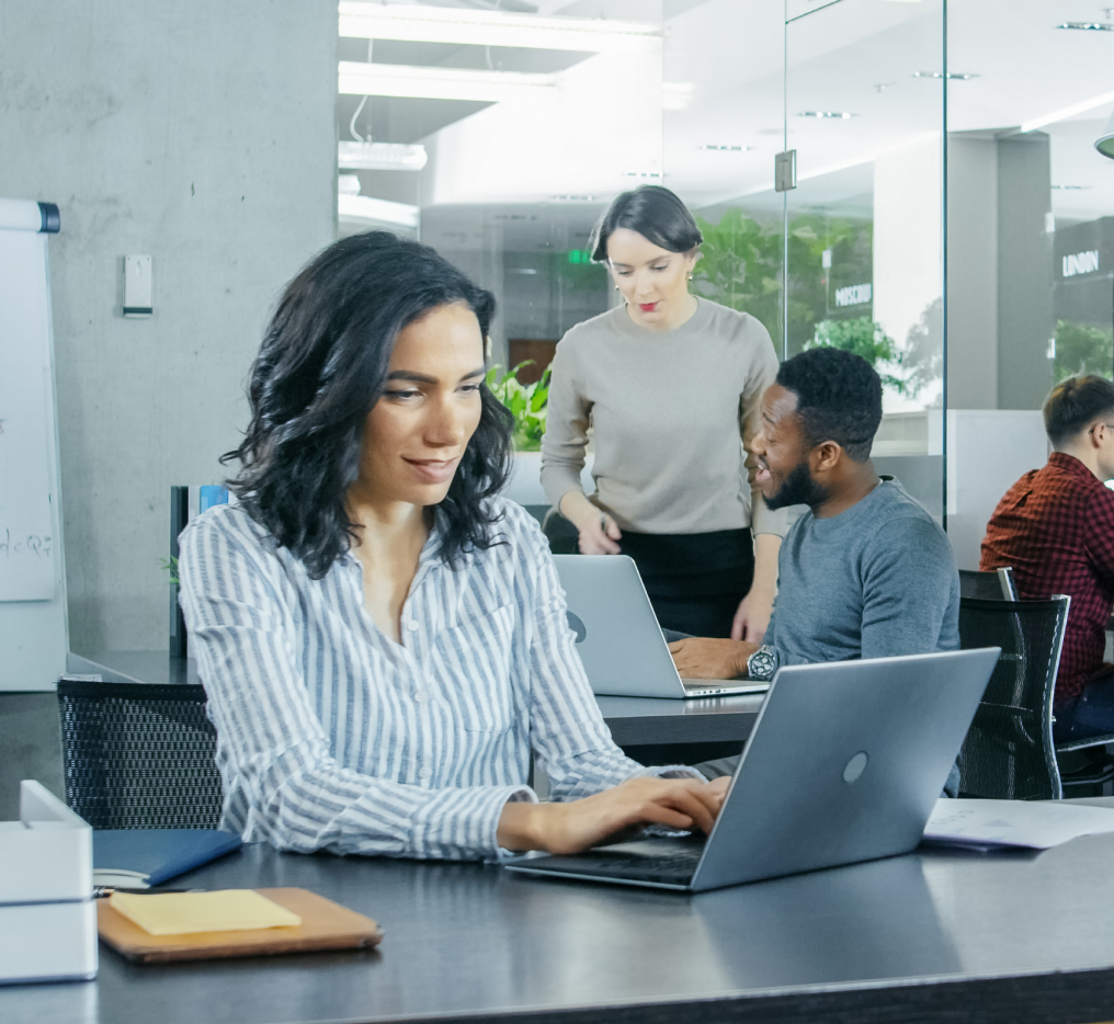 People working in the office
